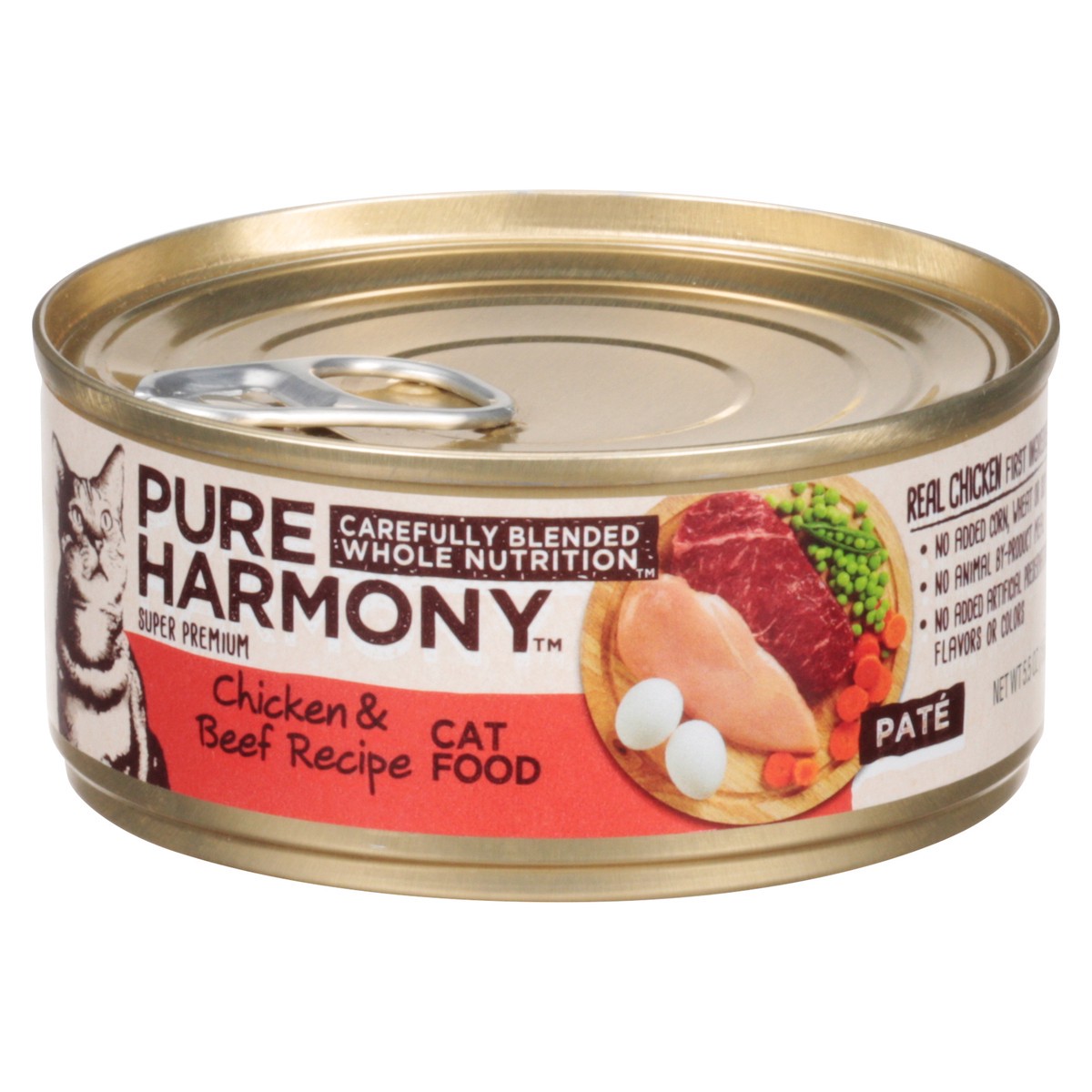 slide 2 of 16, Pure Harmony Chicken & Beef Recipe Pate Cat Food, 5.5 oz