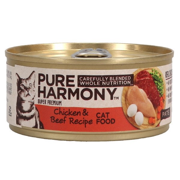 slide 1 of 16, Pure Harmony Chicken & Beef Recipe Pate Cat Food, 5.5 oz