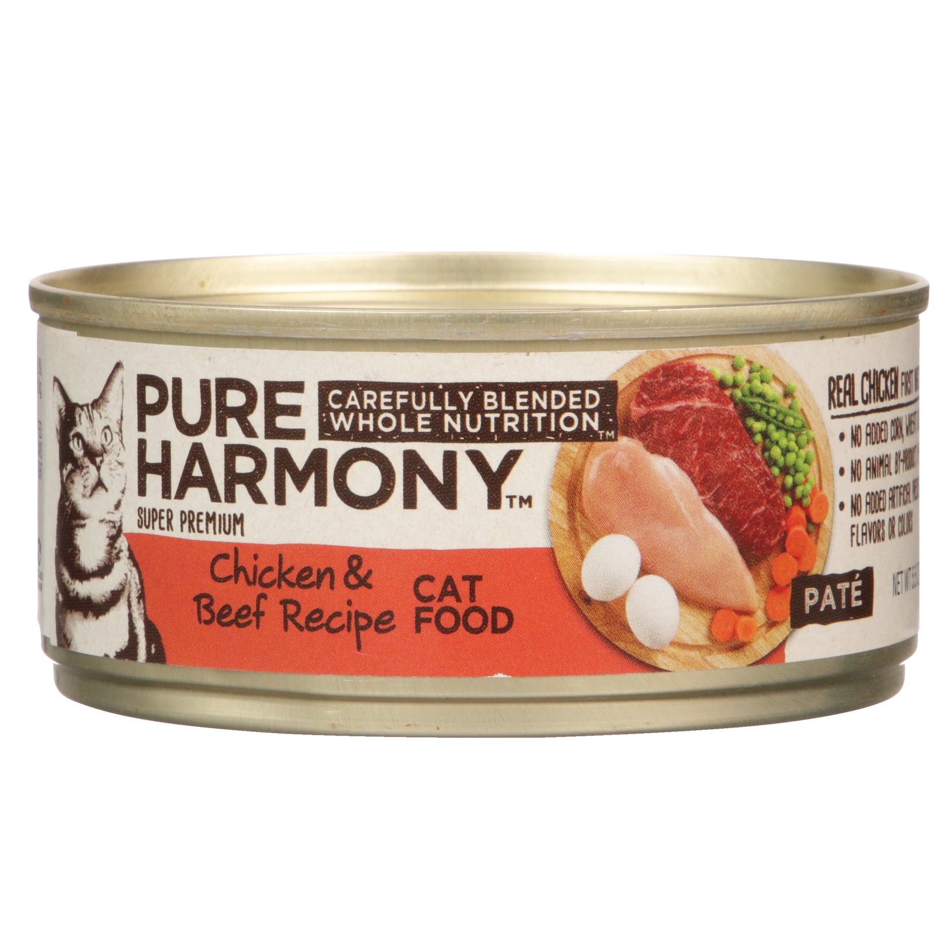 slide 1 of 6, Pure Harmony Chicken & Beef Recipe Pate Cat Food, 5.5 oz