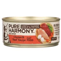 Pure Harmony Chicken & Beef Recipe Pate Cat Food