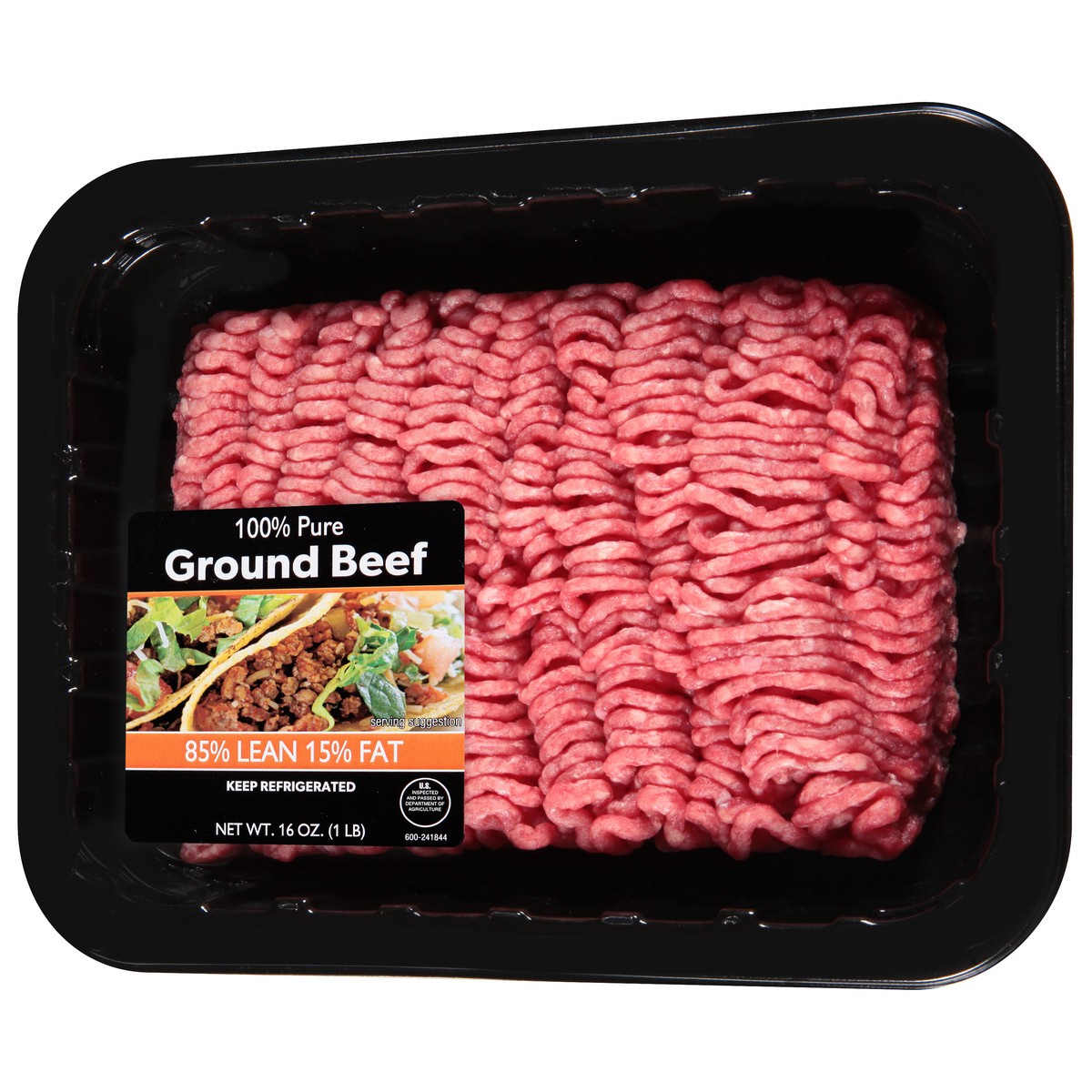 slide 3 of 4, JBS USA 85%/15% 100% Pure Ground Beef 16 oz, 16 oz