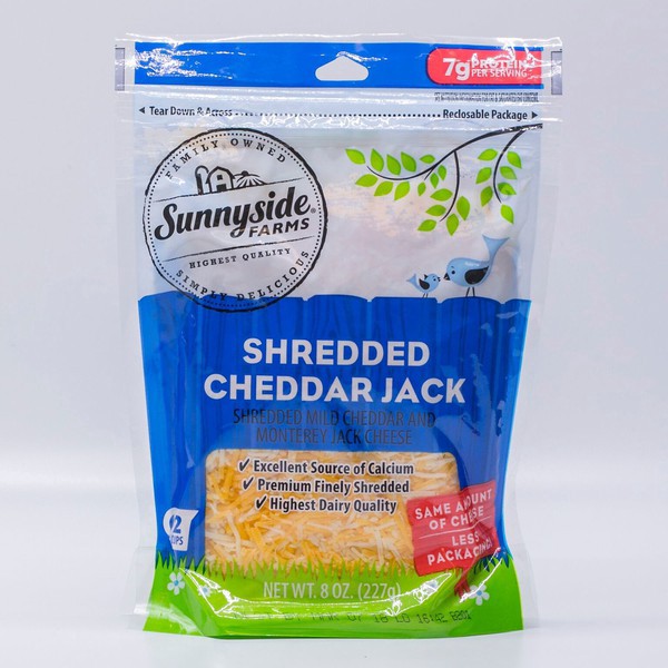 slide 1 of 1, Sunnyside Farms, Monterey Jack Shredded Cheese - 8 oz, 8 oz