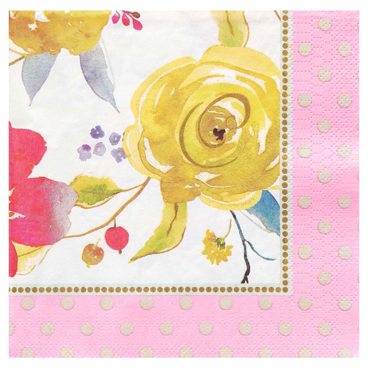 slide 1 of 9, Papyrus Watercolor Flowers Lunch Napkins, 1 ct