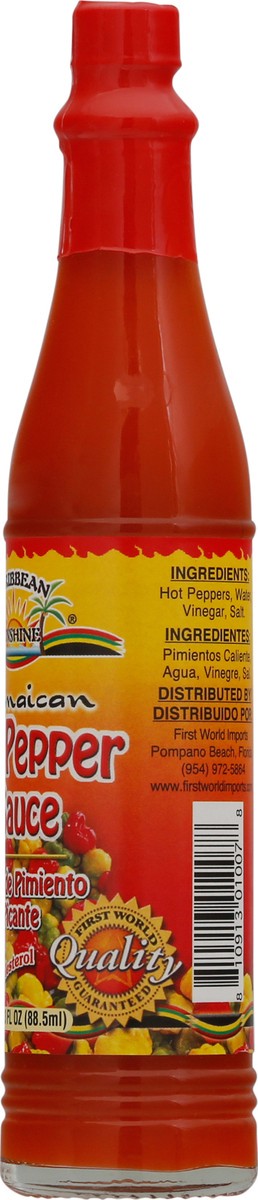 slide 8 of 9, Caribbean Sunshine Hot Pepper Sauce 3 fl oz Bottle, 3 fl oz