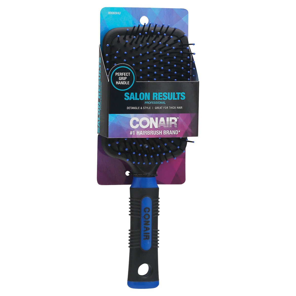 slide 3 of 9, Conair Professional Cushioned Paddle Brush Assorted Colors, 1 ct