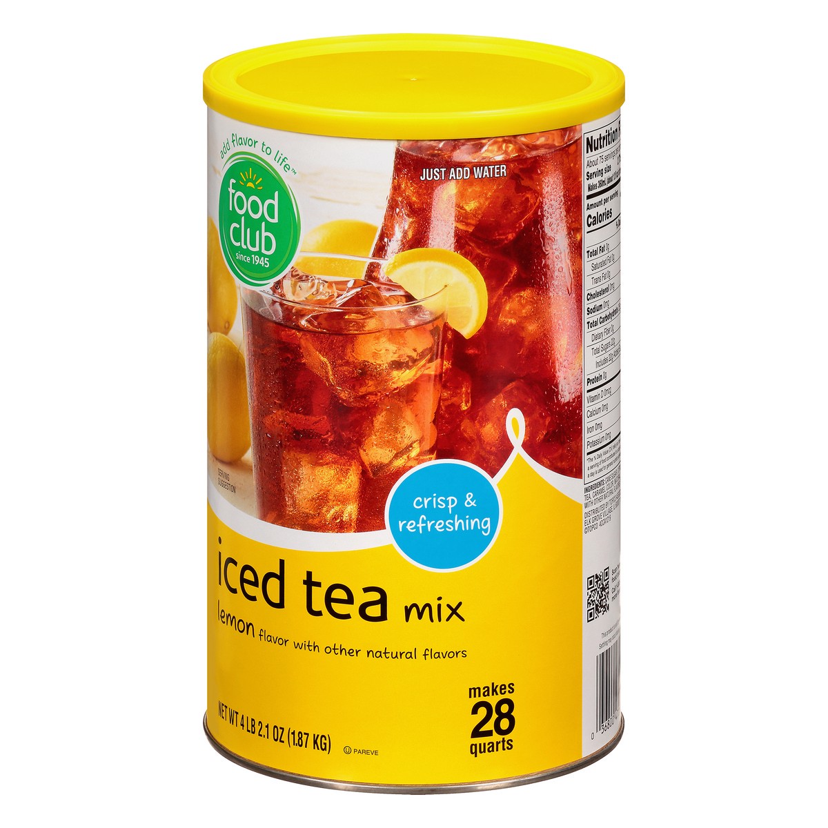 slide 9 of 10, Food Club Lemon Flavor Iced Tea Mix 4 lb, 4 lb