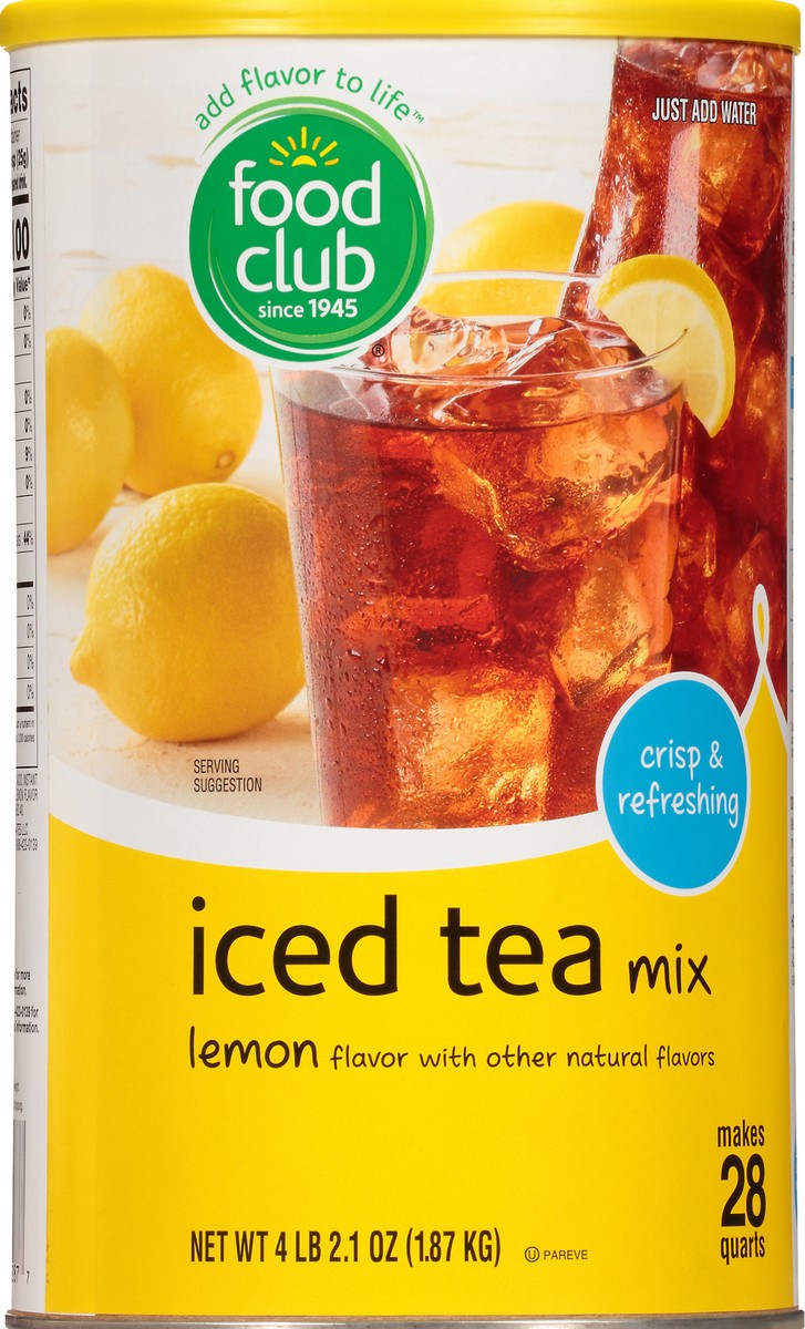 slide 7 of 10, Food Club Lemon Flavor Iced Tea Mix 4 lb, 4 lb