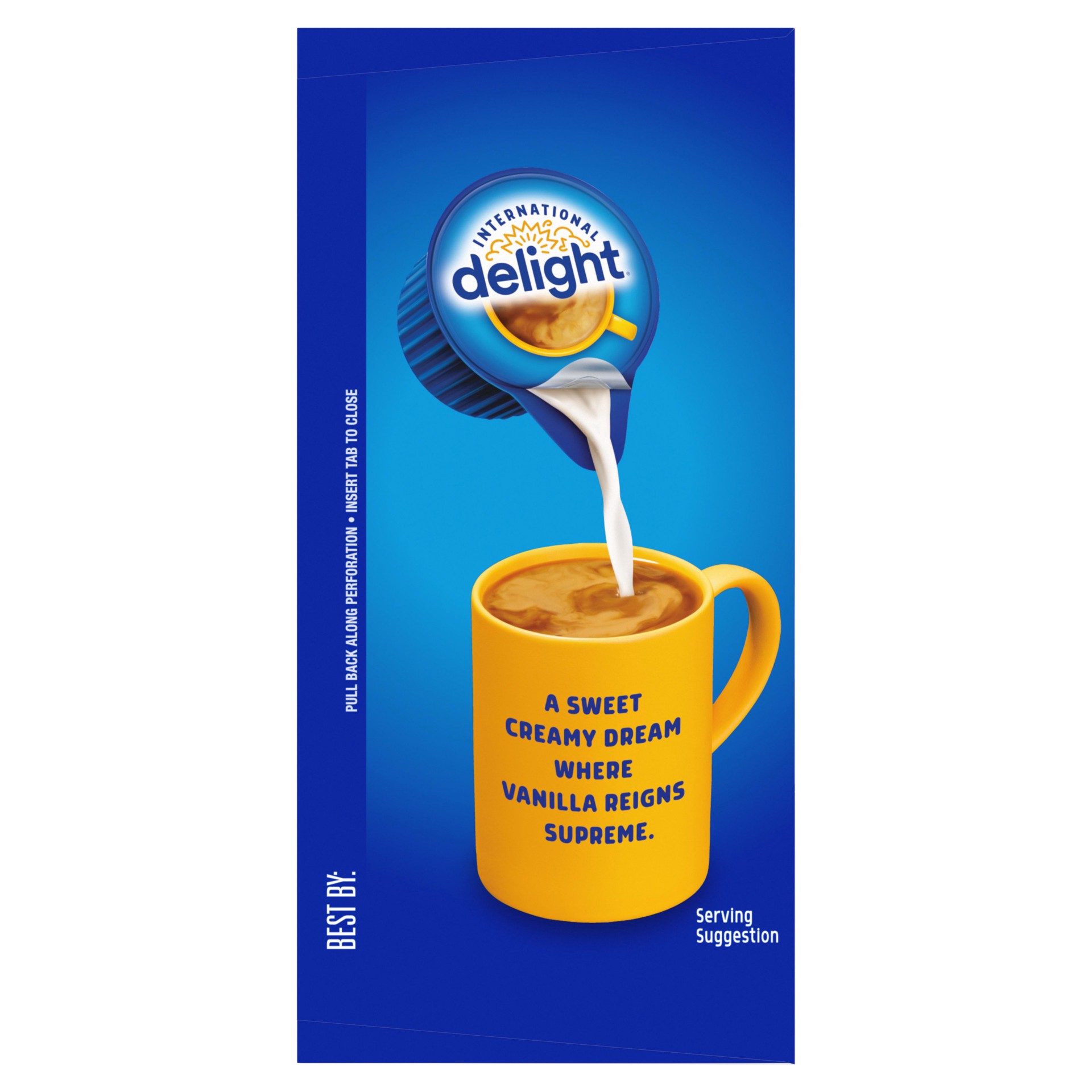 slide 3 of 5, International Delight Coffee Creamer Singles, French Vanilla, Shelf Stable Flavored Creamer, 24 Ct, 0.44 FL OZ, Pre-Portioned Creamers, 0.44 PK