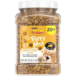 Purina Friskies Cat Treats, Party Mix Cheezy Craze Crunch