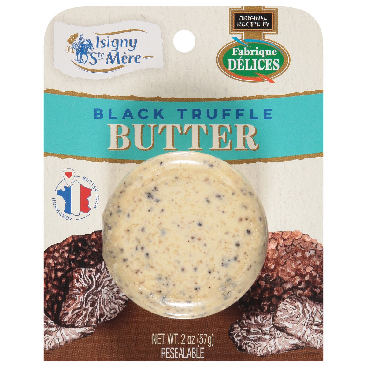 slide 6 of 13, Isigny Ste Mere Black Truffle Butter 2 oz, 2 oz