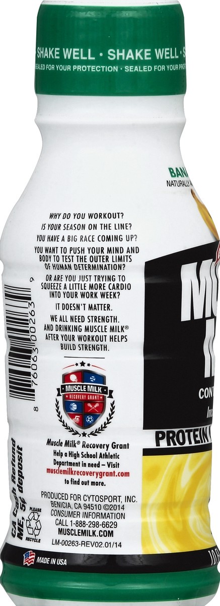 slide 3 of 4, Muscle Milk Protein Nutrition Shake 4 ea, 4 ct