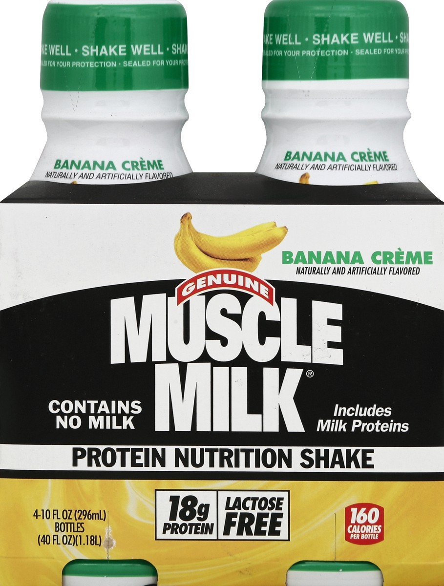 slide 1 of 4, Muscle Milk Protein Nutrition Shake 4 ea, 4 ct