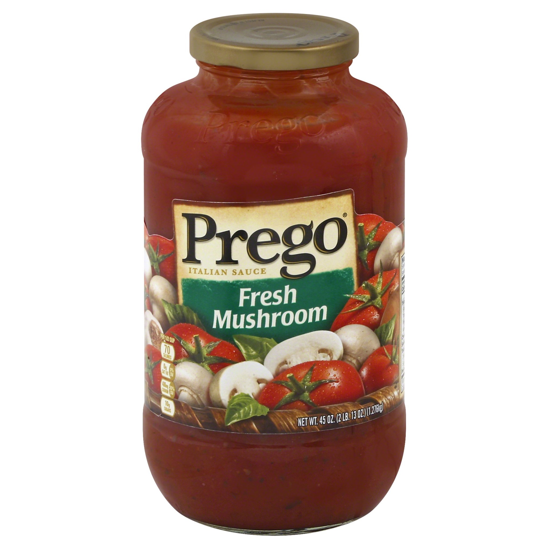 slide 1 of 8, Prego Fresh Mushroom Italian Sauce, 45 oz