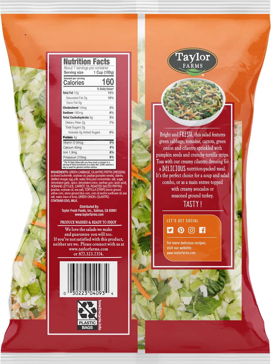 slide 2 of 3, Taylor Farms Family Southwest Chopped Salad Kit, 22.13 oz