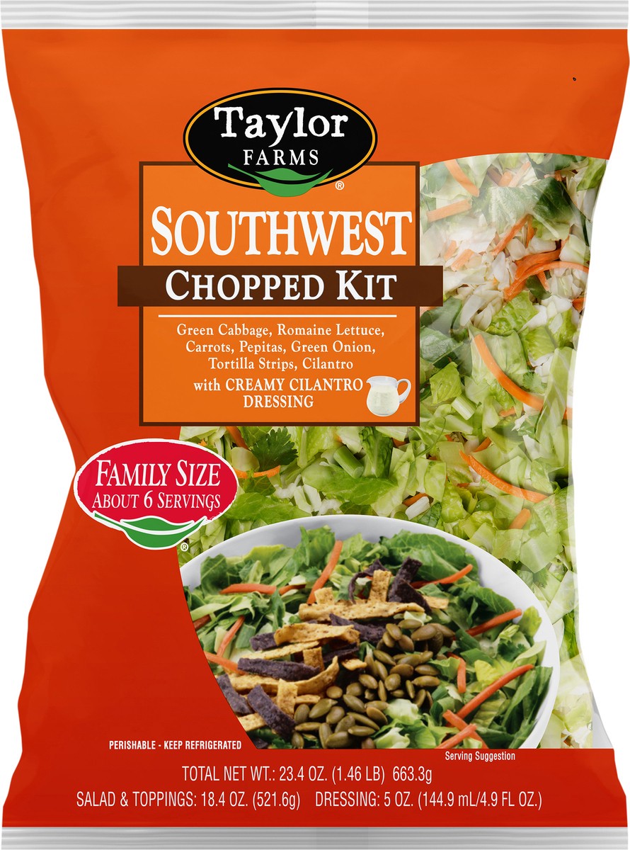 slide 3 of 3, Taylor Farms Family Southwest Chopped Salad Kit, 22.13 oz