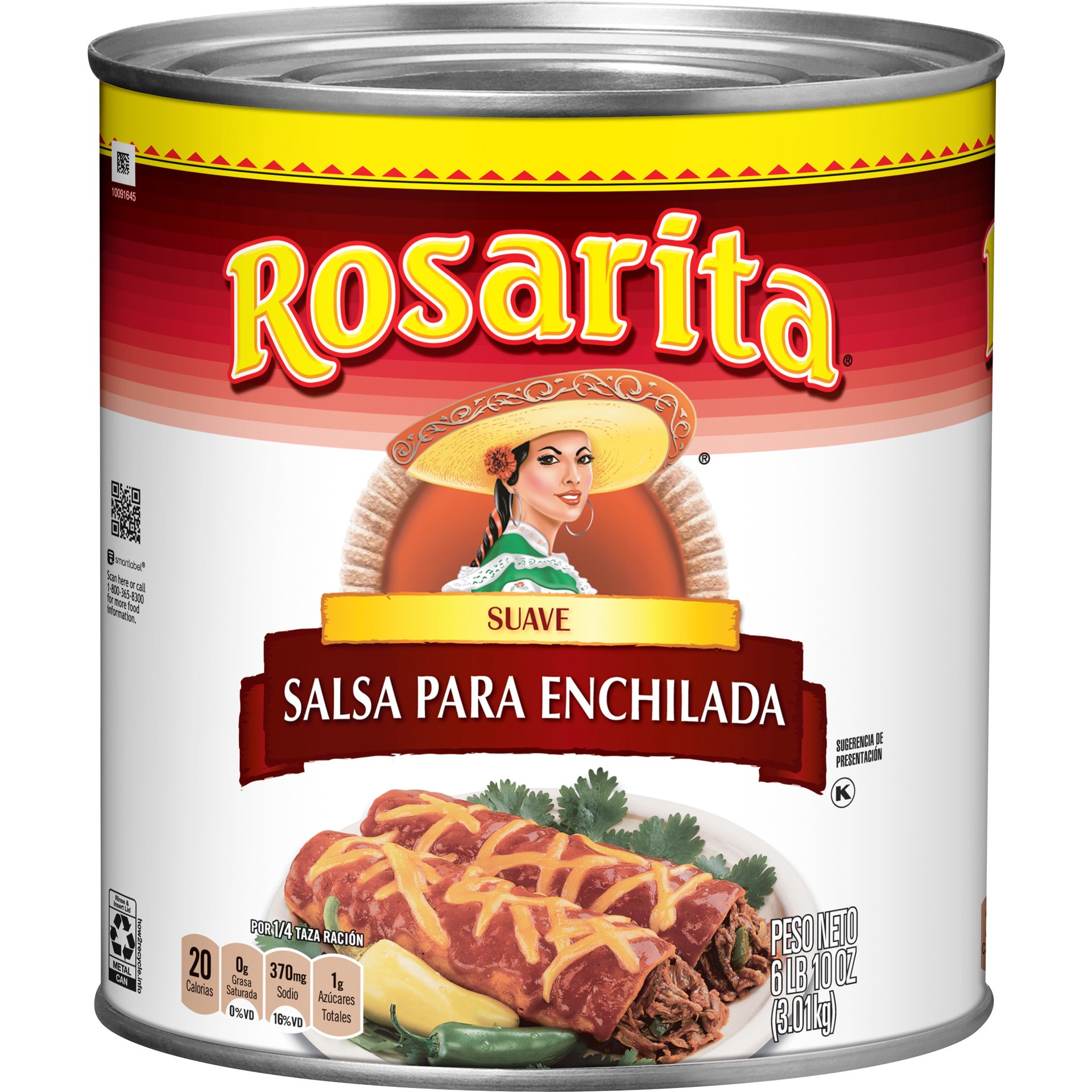 slide 1 of 3, Rosarita Enchilada Sauce, 10 ounces, 6 count, 106 oz
