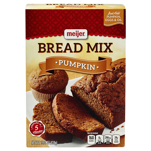 slide 1 of 4, Meijer Pumpkin Bread Mix, 15.31 oz