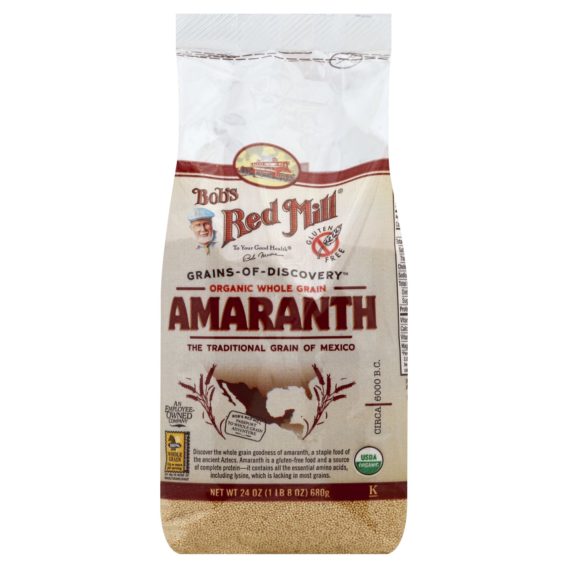 slide 1 of 5, Bob's Red Mill Organic Whole Grain Amaranth, 24 oz