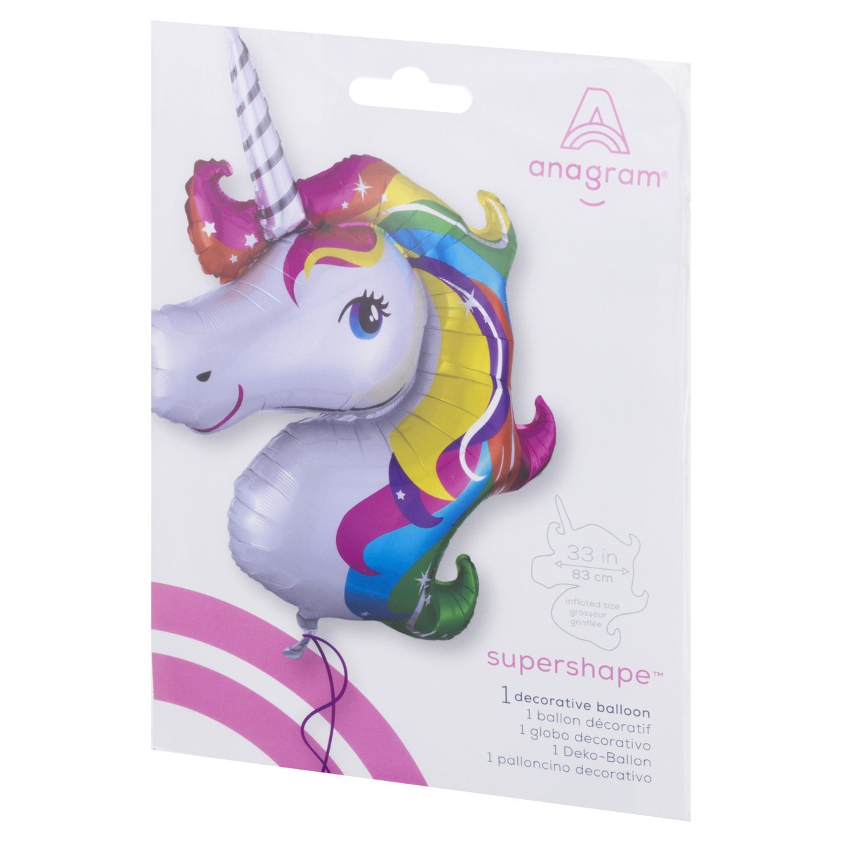 slide 2 of 9, Anagram Supershape 33 in Decorative Balloon 1 Each, 1 ea