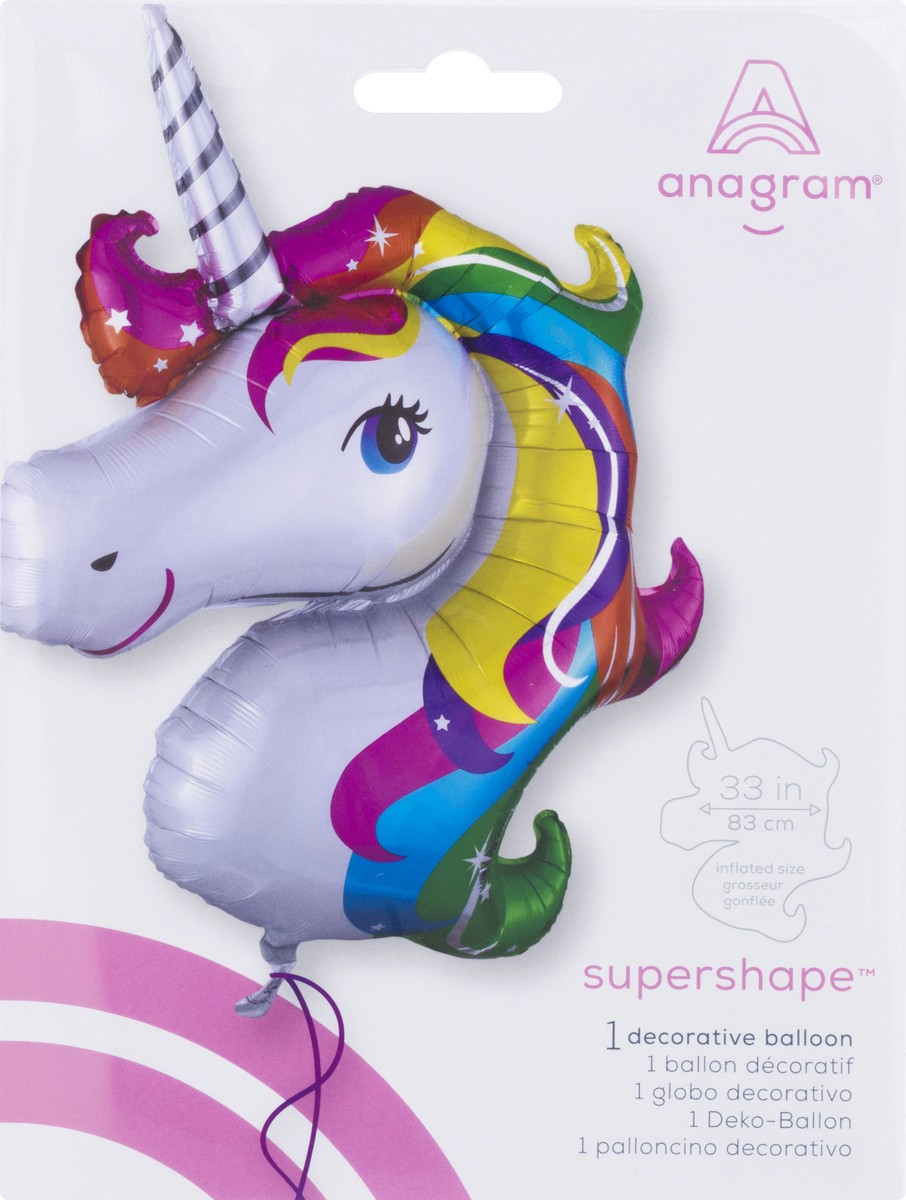 slide 8 of 9, Anagram Supershape 33 in Decorative Balloon 1 Each, 1 ea