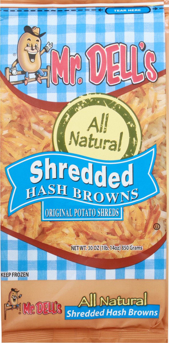 slide 8 of 9, Mr. Dell's Shredded Hash Browns 30 oz, 30 oz