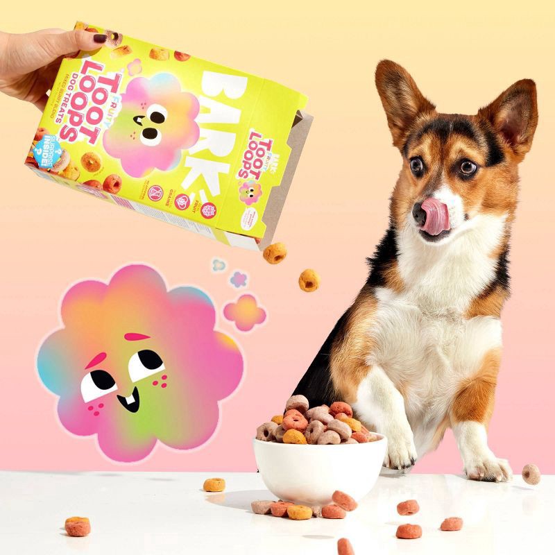 slide 4 of 7, BARK Toot Loops Fruit Flavor Dog Treats - 10oz, 10 oz