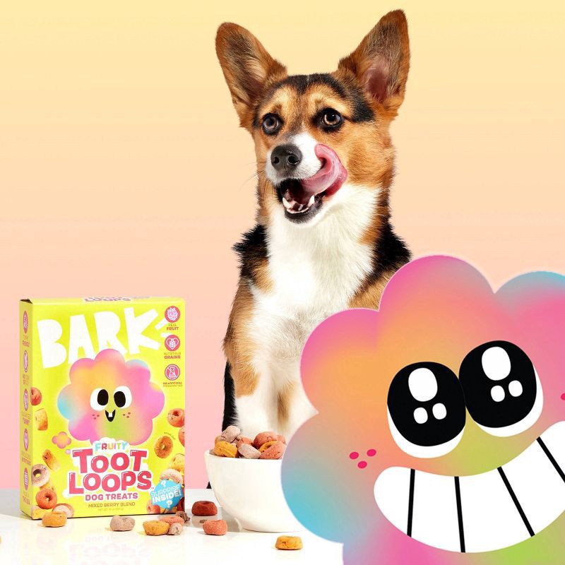 slide 6 of 7, BARK Toot Loops Fruit Flavor Dog Treats - 10oz, 10 oz