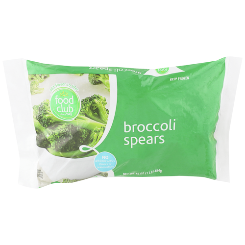 slide 1 of 1, Food Club Broccoli Spears, 16 oz