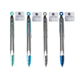 Core Silicone & Stainless Steel Locking Tongs