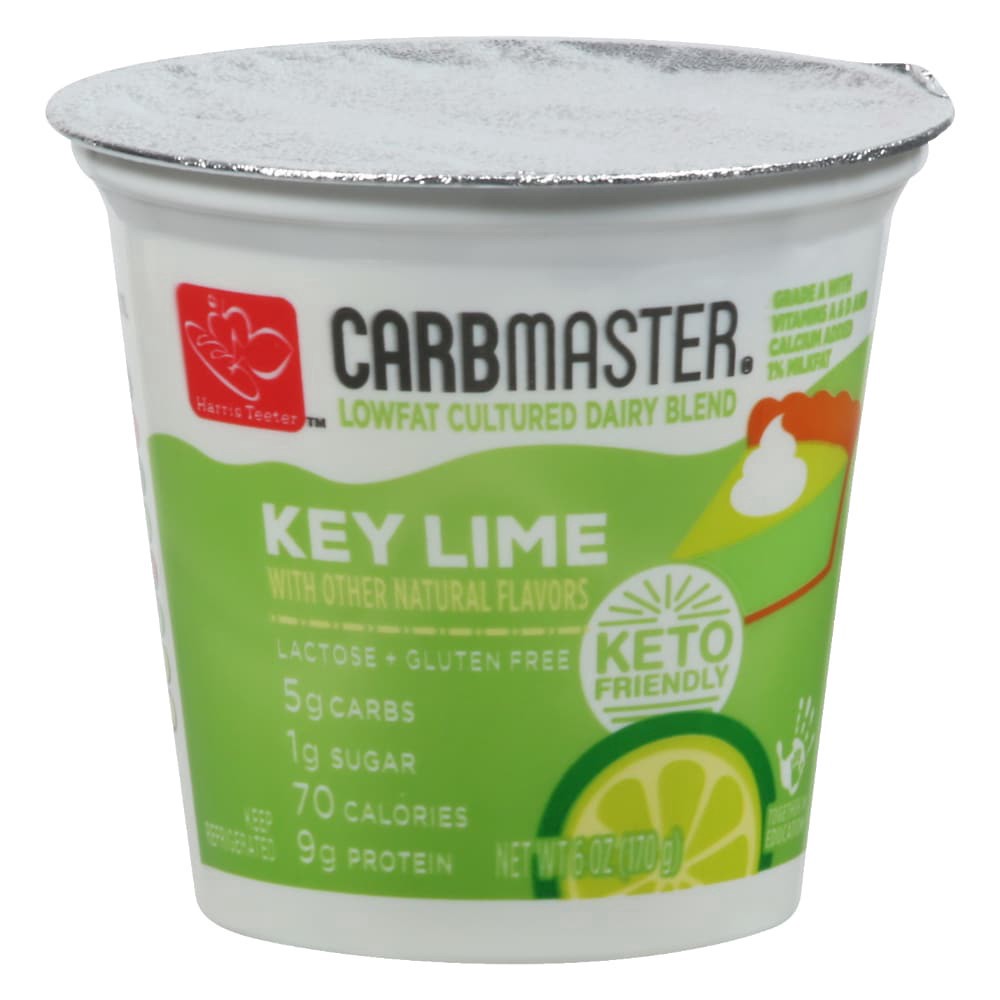 slide 1 of 3, Harris Teeter Carb Master Key Lime Cultured Dairy Blend, 6 oz