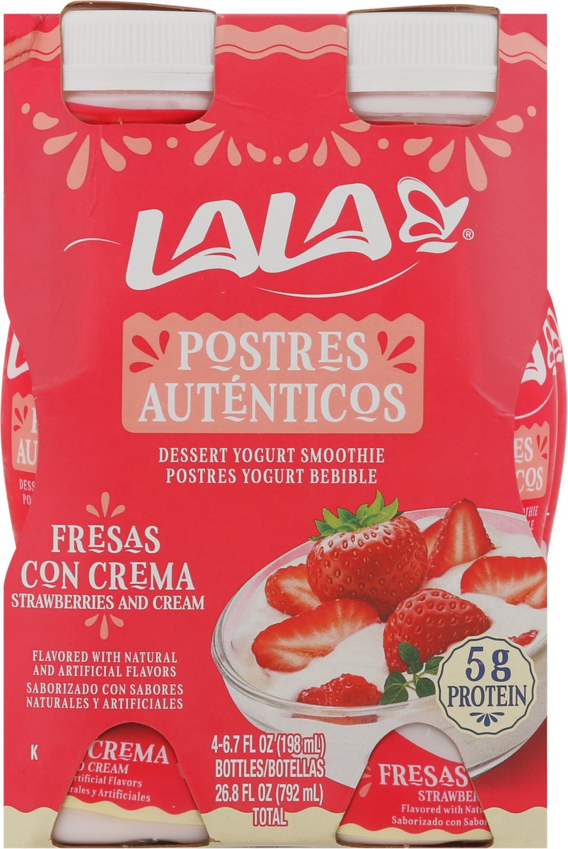 slide 7 of 9, LALA Delights Strawberries & Cream Dessert Yogurt Smoothie 4 - 6.7 fl oz Bottles, 4 ct