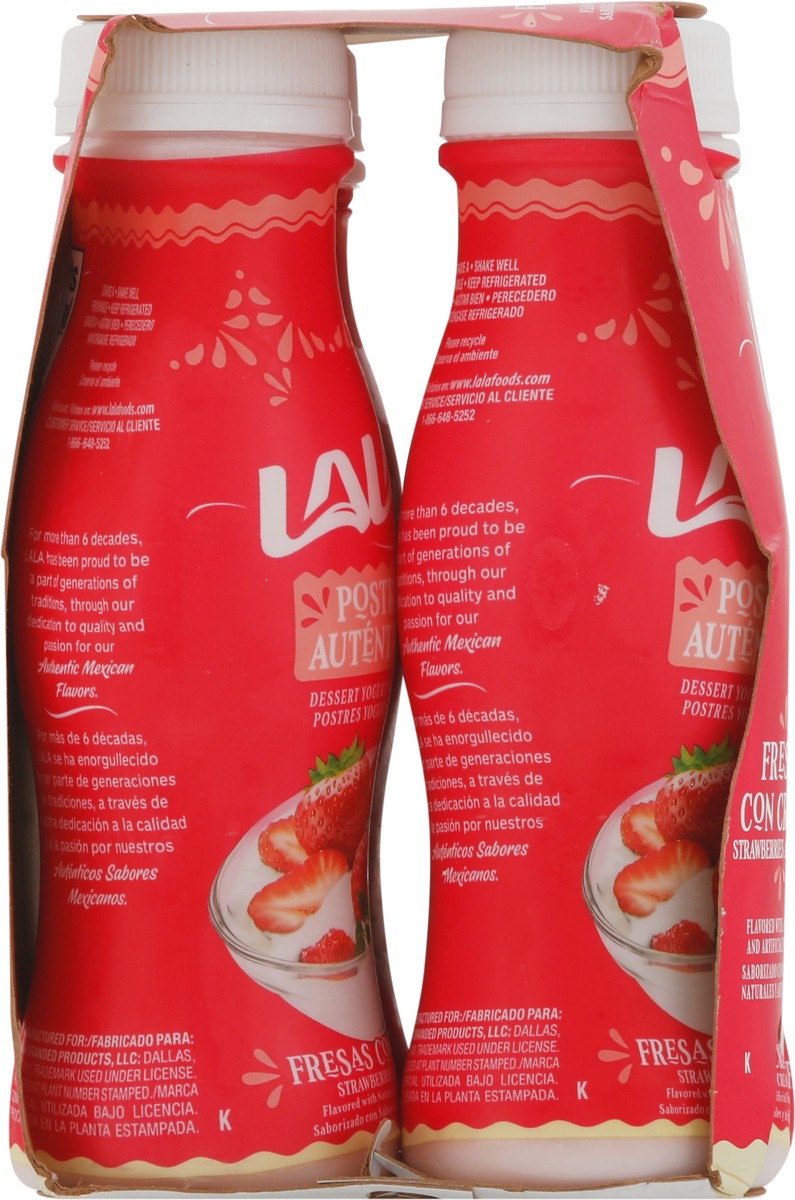 slide 3 of 9, LALA Delights Strawberries & Cream Dessert Yogurt Smoothie 4 - 6.7 fl oz Bottles, 4 ct