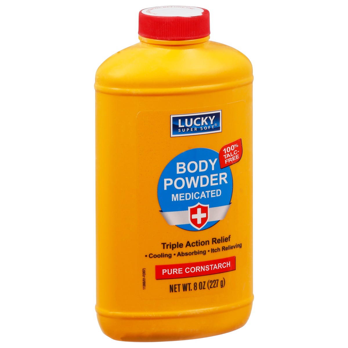slide 9 of 12, Lucky Super Soft Pure Cornstarch Medicated Body Powder 8 oz, 8 oz