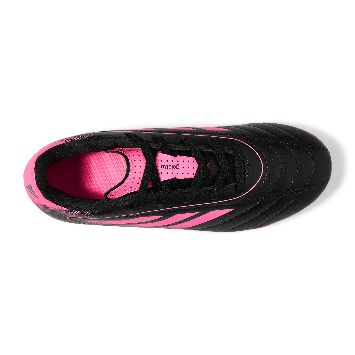 slide 6 of 6, Adidas Kids Goletto IX Soccer Cleats, Black/Pink, Size 3, Size 3