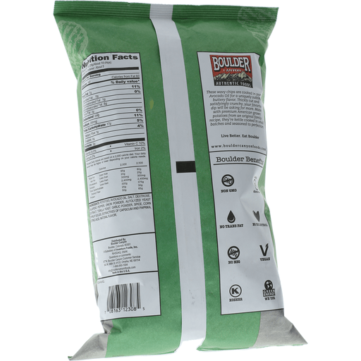 Boulder Canyon Jalapeno Avocado Oil Canyon Cut Potato Chips 5.25 oz Shipt