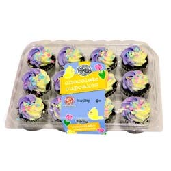 two-bite Cupcake Cake Two Bite Chocolate Spring 12 Count - 10 Oz