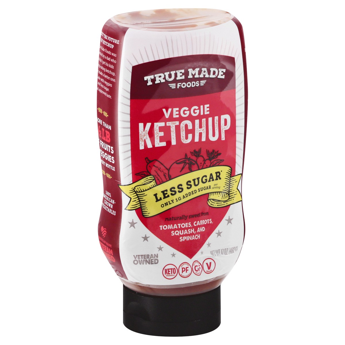 slide 2 of 13, True Made Foods Veggie Ketchup 17 oz, 17 oz