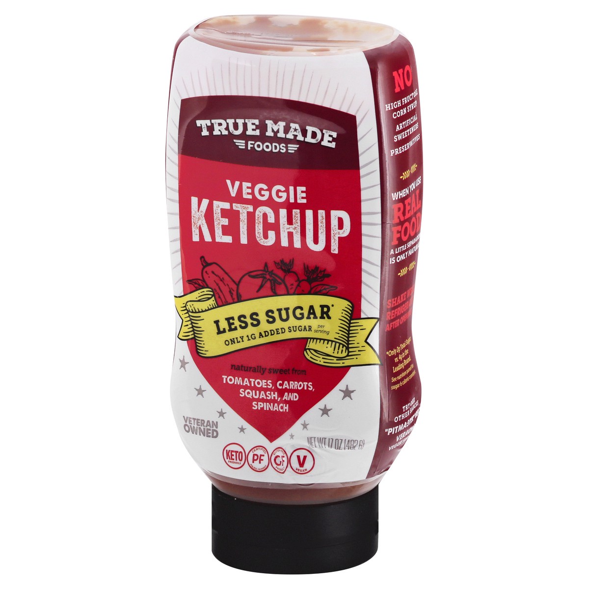 slide 3 of 13, True Made Foods Veggie Ketchup 17 oz, 17 oz