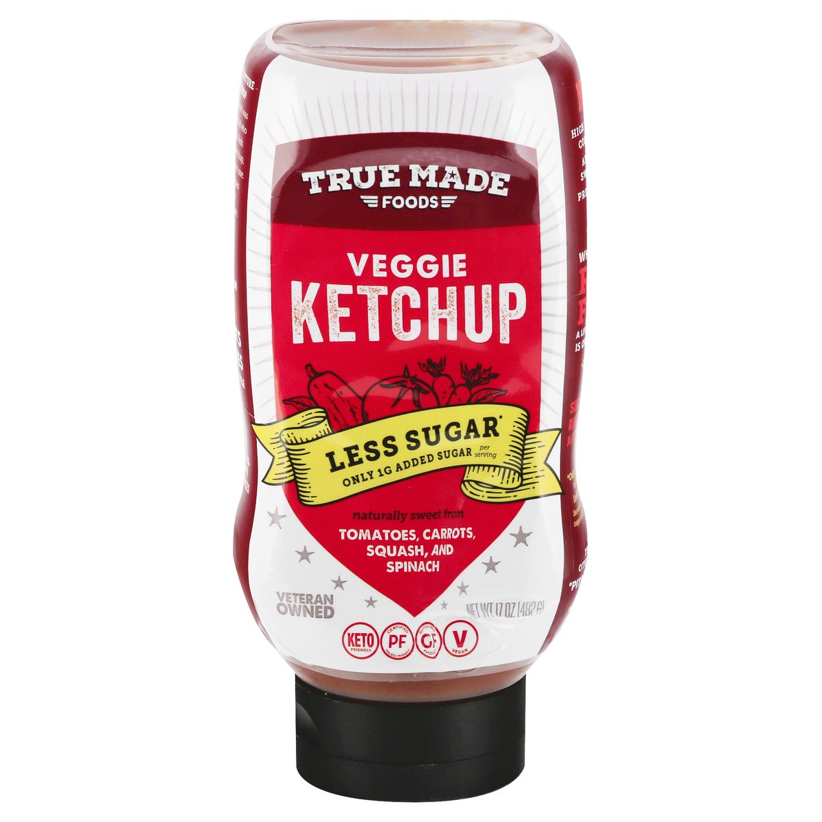 slide 13 of 13, True Made Foods Veggie Ketchup 17 oz, 17 oz