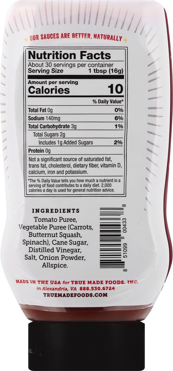 slide 6 of 13, True Made Foods Veggie Ketchup 17 oz, 17 oz