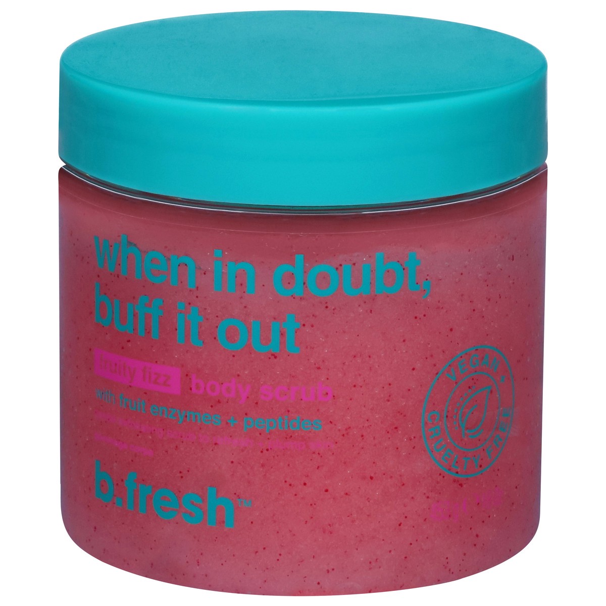 slide 1 of 1, B. Fresh When in Doubt, Buff It Out Fruity Fizz Body Scrub 16 oz, 16 oz