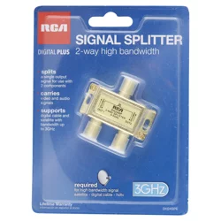 RCA 2-Way Coaxial Cable Splitter