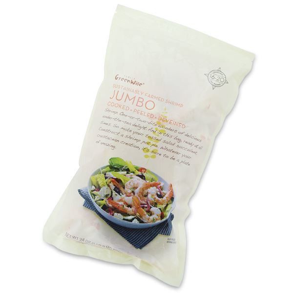 slide 1 of 1, GreenWise Jumbo Shrimp, 24 oz