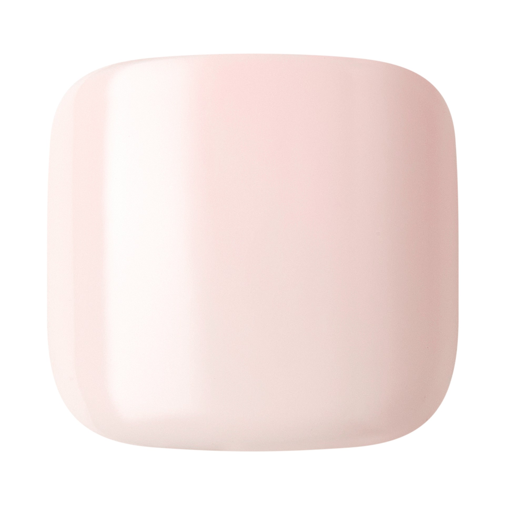 slide 4 of 5, imPRESS Color Press-On Toenails, No Glue Needed, Light Pink, Square, 27 Ct., 1 ct
