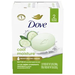 Dove Skin Care Beauty Bar Cucumber and Green Tea, 3.75 oz, 2 Bars