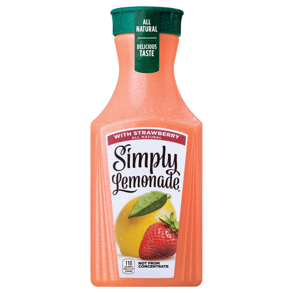 slide 1 of 10, Simply Lemonade w/ Strawberry Bottle, 52 fl oz, 1 ct