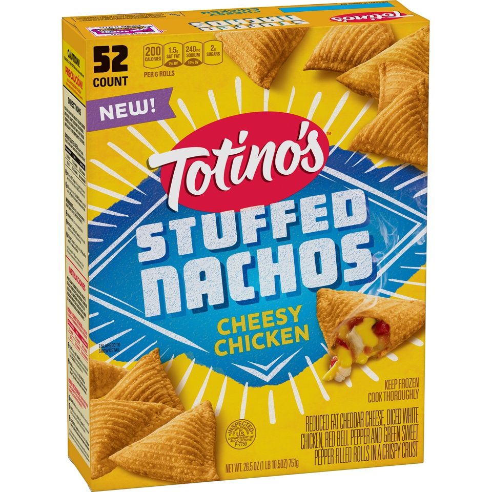 slide 1 of 1, Totino's Cheesy Chicken Stuffed Nachos, 52 ct