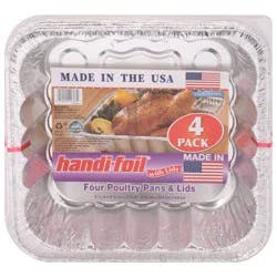Handi-foil Poultry Pans & Lids 4 ea