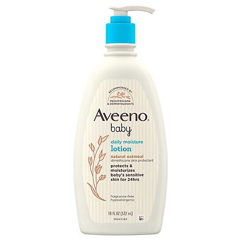 slide 1 of 1, Aveeno Baby Daily Moisture Lotion - 18 Fz, 18 fl oz