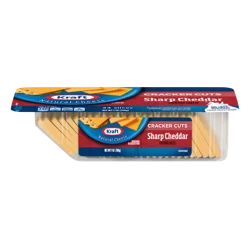 Kraft Cracker Cuts Sharp Cheddar Cheese Slices, 24 ct Tray